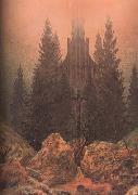 Caspar David Friedrich Cross in the Mountains (mk10) oil painting reproduction